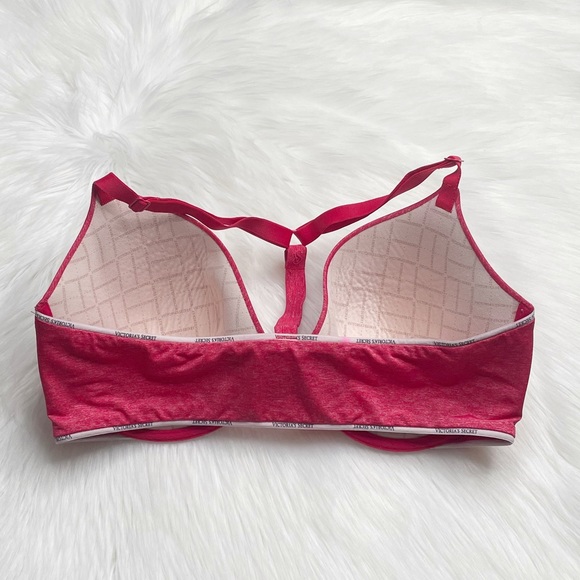 Victoria’s Secret Racerback Semi Demi Pink Strappy Women’s Bra Size 36DD - Picture 2 of 5